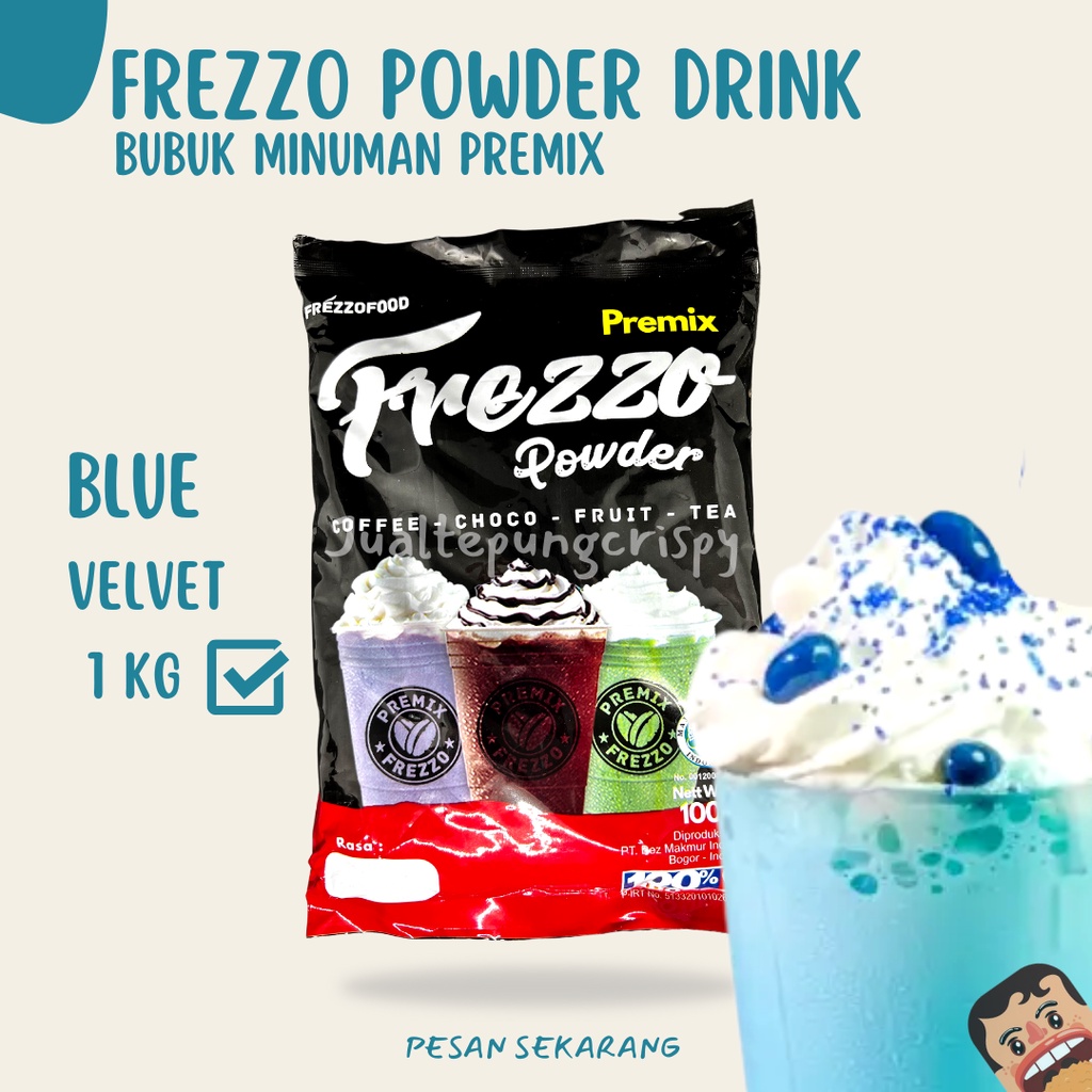 Frezzo Bubuk Minuman Rasa Bluevelvet / Bluevelvet Powder Drink 1 Kg