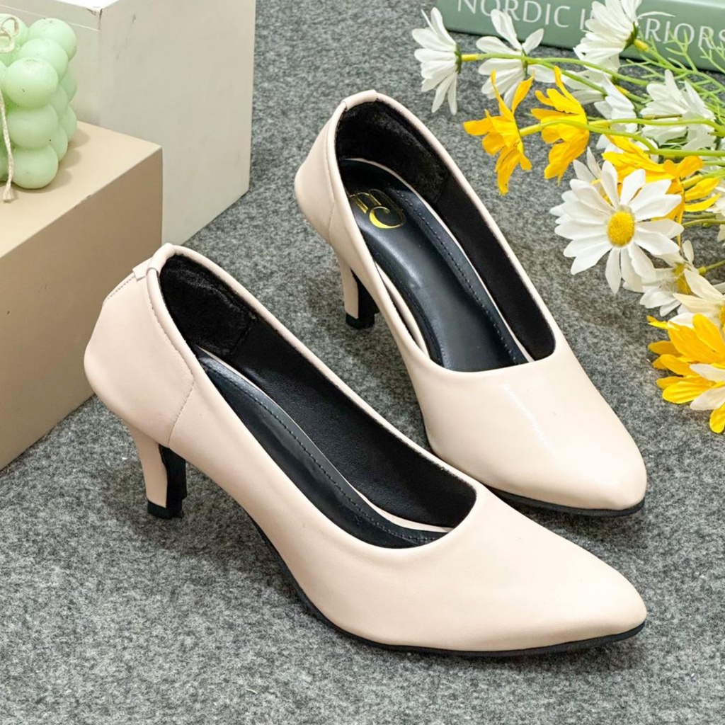 BELINDA Heels Pantofel Sandal Wanita Kerja Premium  UL 58