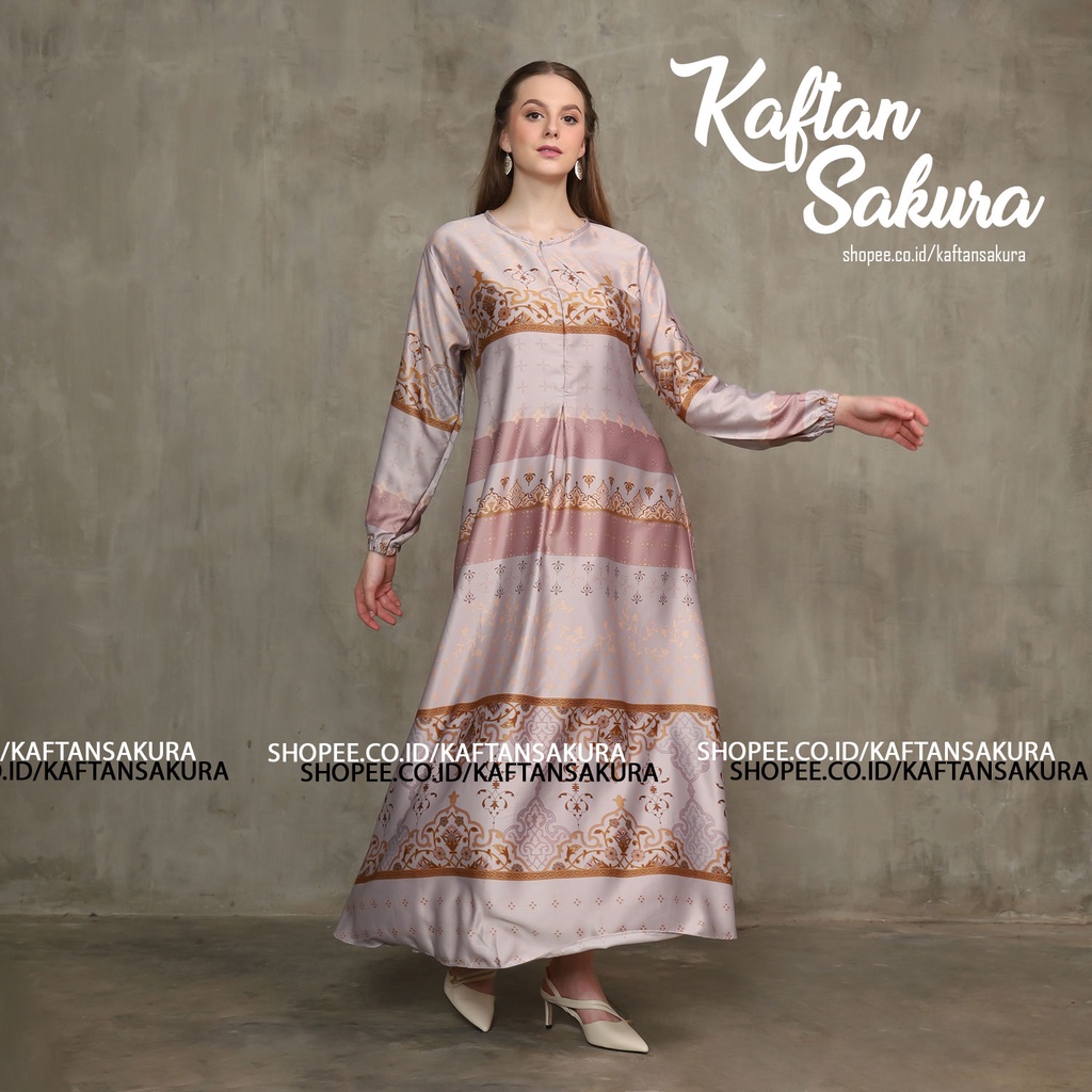 gamis satin silk premium gamis lebaran 2023