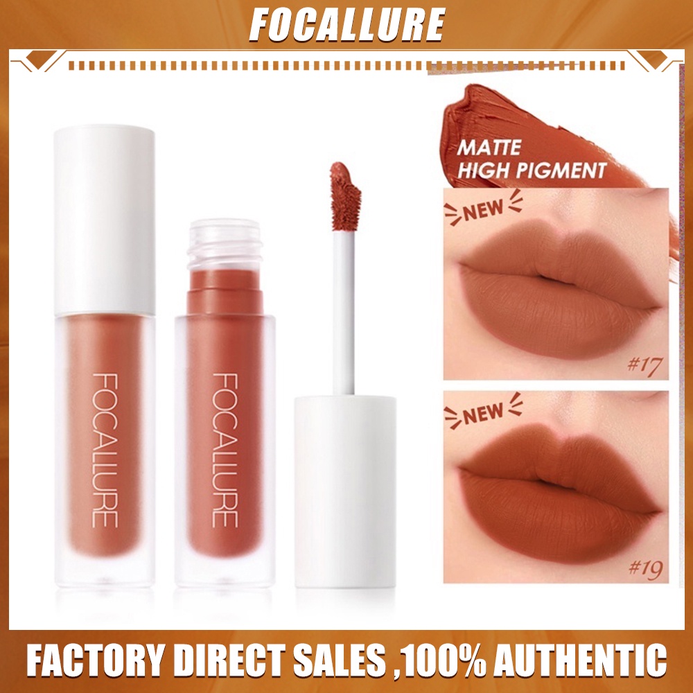 FOCALLURE FA134 Make Up Kosmetik Bibir Staymax Lip Gloss Lipstik Lasting Glossy Lipgloss Perawatan Bibir Pelembab