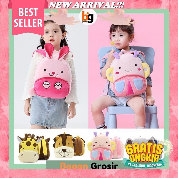 Stuffgirl - Tas Ransel Boneka Bulu- Bulu Anak Perempuan Boneka Stitch Tas Maen Tas Ransel Anak Perem