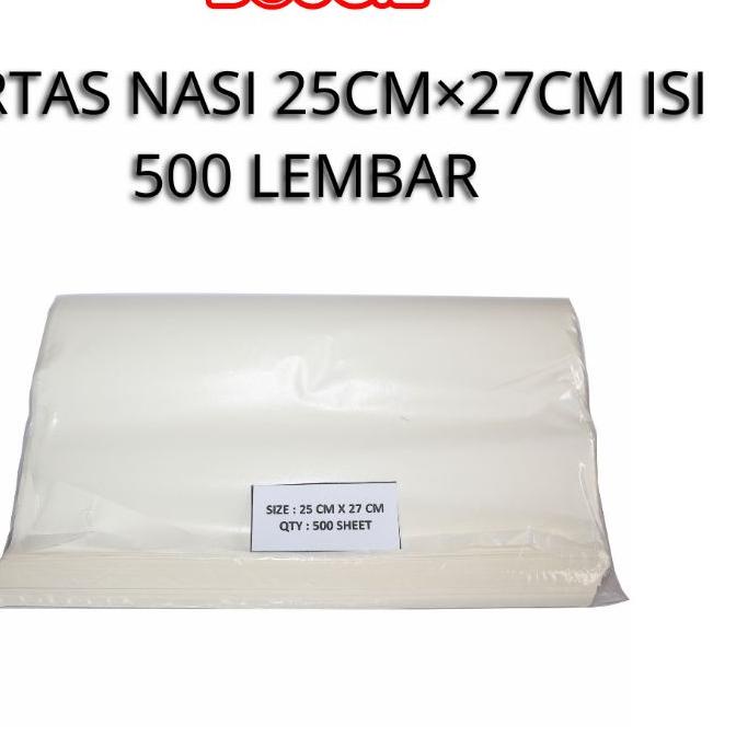 

♨ Kertas Nasi ukuran 25cmx27cm isi 500 lembar ۞