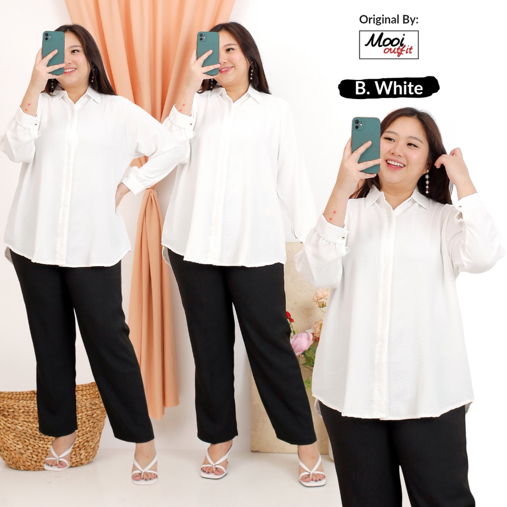 Kemeja Oversize Wanita Crinkle