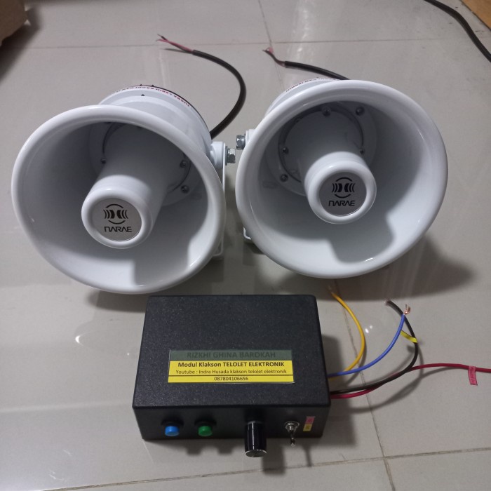 Klakson TELOLET BASURI DOBEL TOA VIRAL elektronik 12 v