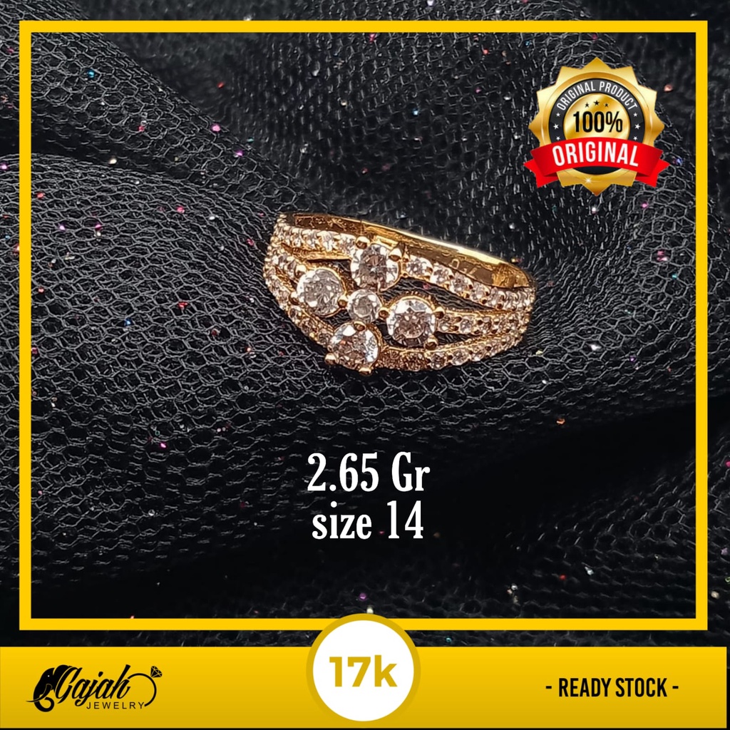 Cincin emas 17k - 2.65 gr kadar 750 - 4292