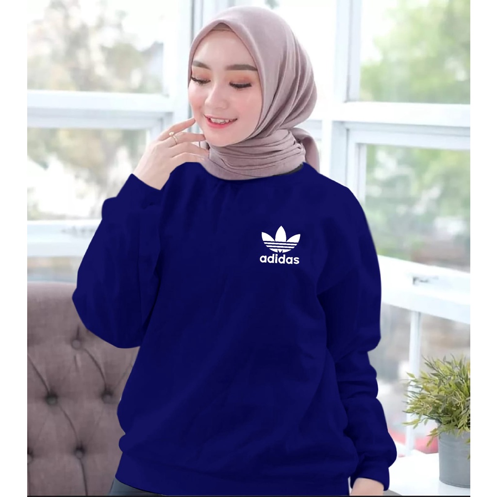 BISA COD - baju trendy ADSS LOGO wanita terbaru-kaos distro cewek lengan panjang keren kekinian-baju cewek kece terlaris