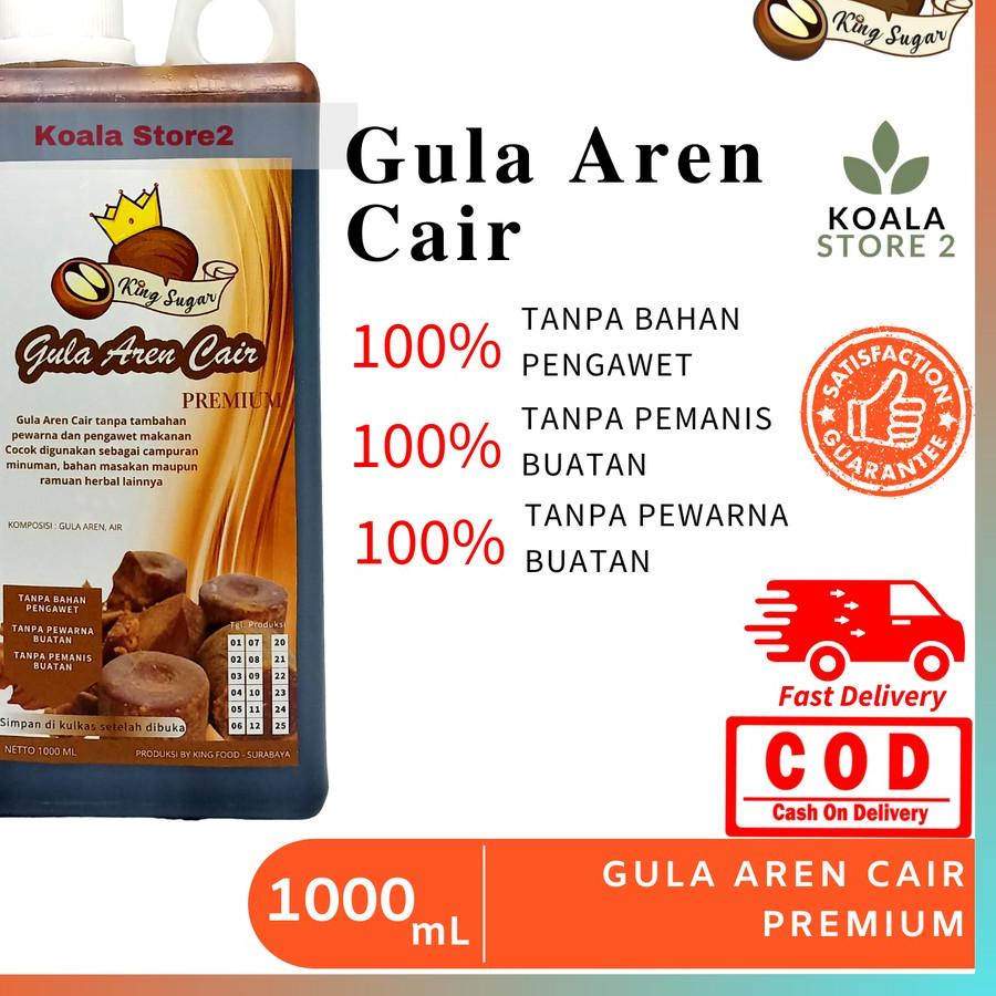 

☑ Gula Aren Cair By King Sugar 1 Liter setara 1,3 Kg / Brown Sugar Cair 1000 mL / Campuran Minuman Hitz Kekinian ➬