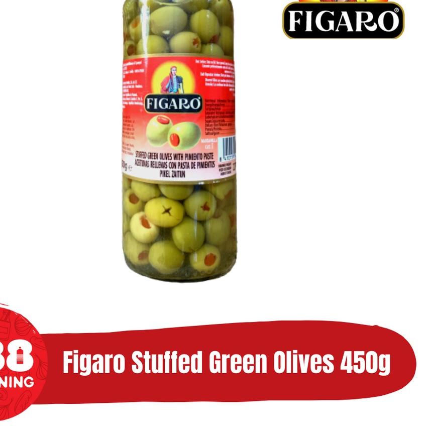 

✈ FIGARO STUFFED GREEN OLIVES 450g ➥