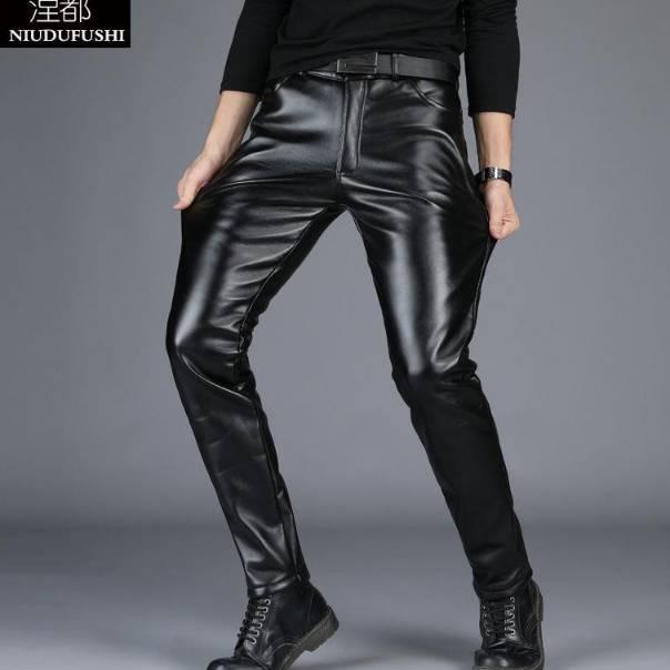 Bagus Dipakai.. Celana kulit pria semi kulit celana jeans pria kulit celana kulit