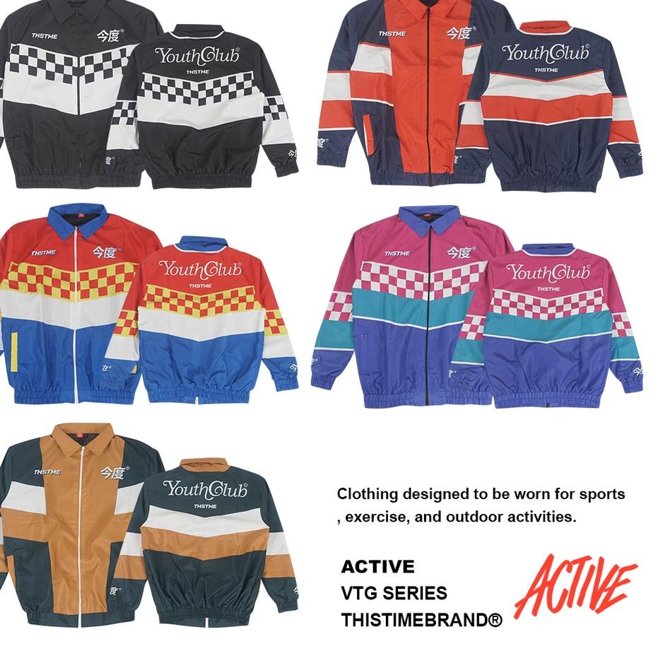 ➽ Thistimebrand Jacket Vintage Club  ( jaket parasut ) S M L XL XXL XXXL jaket vintage , jaket racin