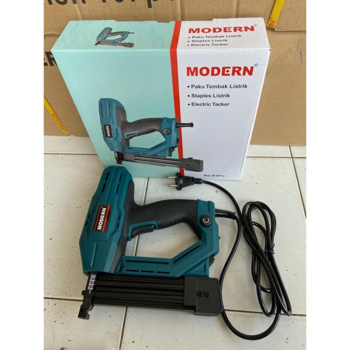 Terlaris Staples Mesin Alat Paku Tembak Listrik Modern M-30F/U / Gun Nailer Staples