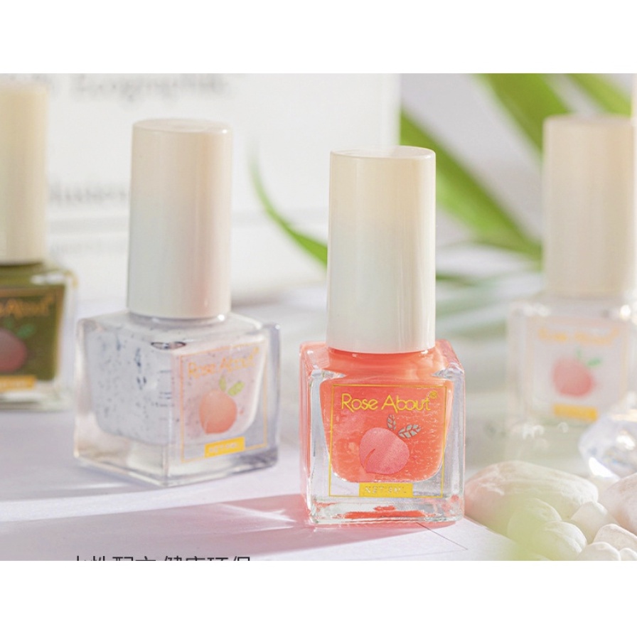 Rose About Kutek Peel Off Halal Bisa Kupas Nail Polish Kutek Muslimah Kutek Halal Cat kuku Peel off Kupas