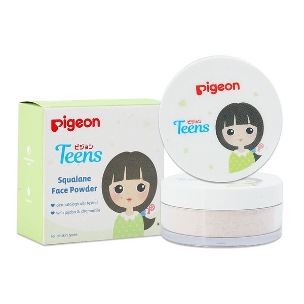 PIGEON TEENS Squalane Face Powder 12Gr / Bedak Tabur Tahan Lama