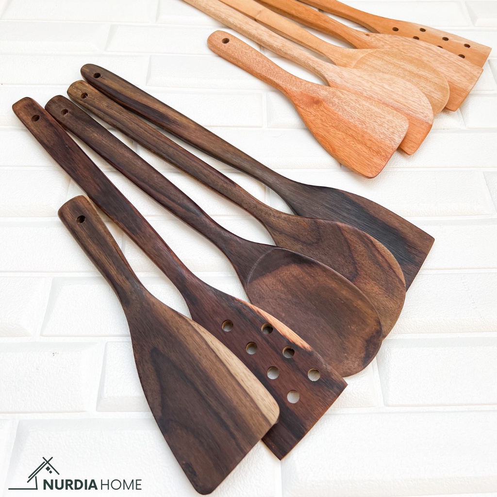 Spatula Kayu Satuan (Sutil/Sodet) by Nurdia Home - WS04