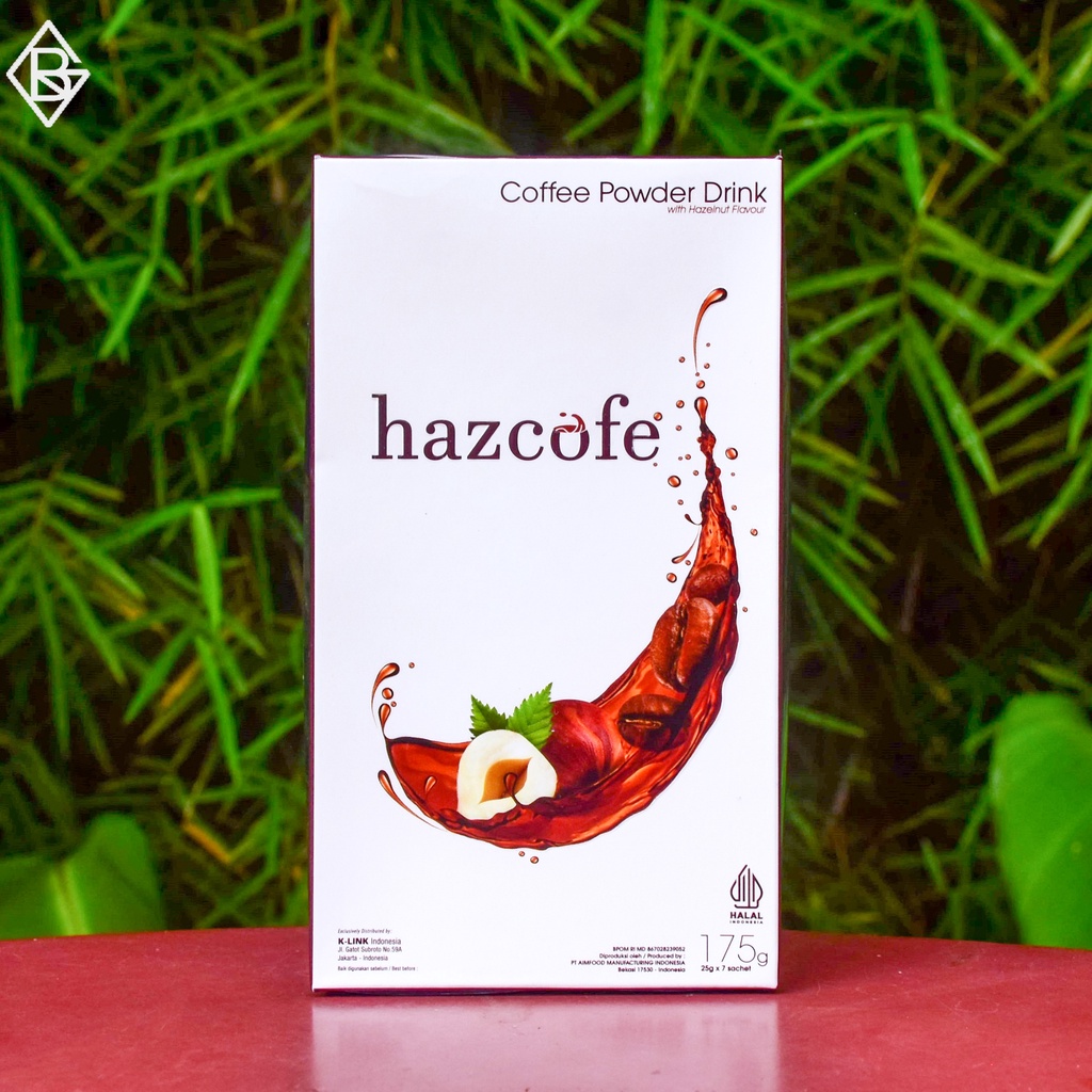 Hazcofe | Minuman Kopi Serbuk Klink Rasa Hazelnut Berisi 7 Sachet | Original Klink