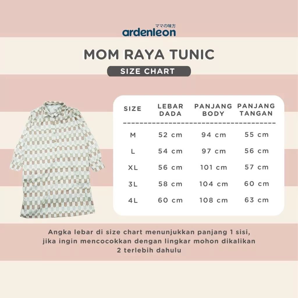 ArdenLeon MOM RAYA TUNIC / Arden Leon Tunik Mom Raya Collection