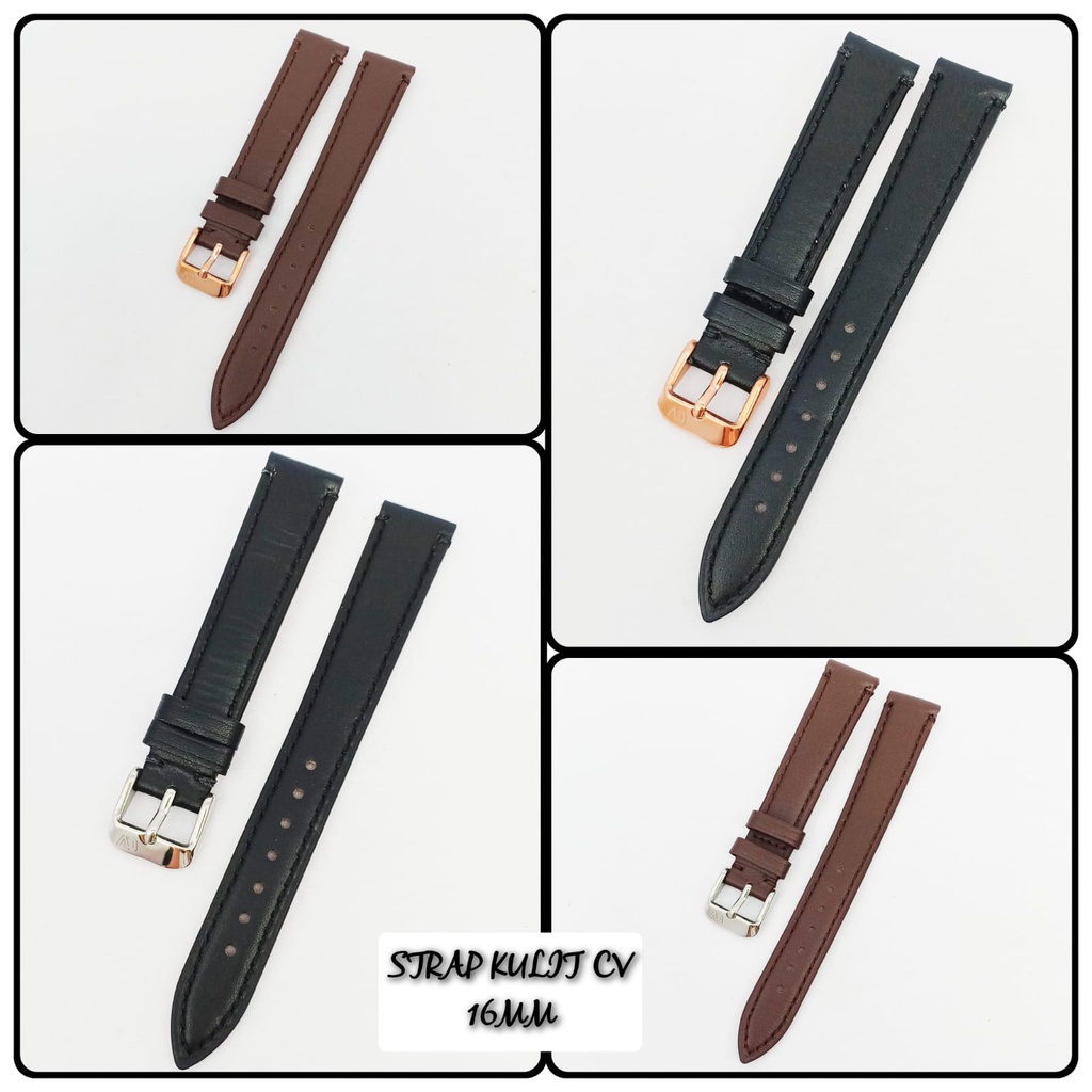 STRAP KULIT CHRIST VERRA 16MM ORIGINAL