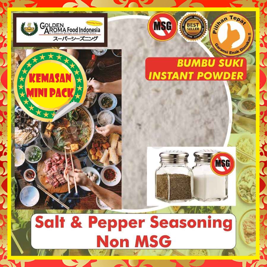 

Bumbu Steamboat Halal Salt and Pepper Seasoning Non MSG 50Gr Shabu Hotpot Sample Rasa Salt and Pepper Seasoning Tanpa MSG Kecil Instan Suki Sabu Kuah Soup Original Stemboat Steambot Steamboot Sukiyaki Grill Bakar Instant Gafi Murah Enak Terbaik Premium Pr