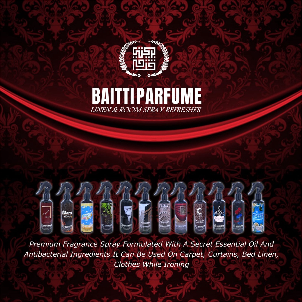 Diskon Pengharum Ruangan Baitti Parfum Aroma bacarat 250 ml Non Alkohol