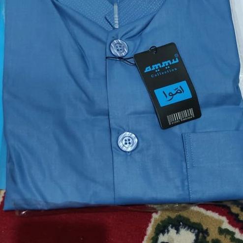 TERBARU Koko Ammu Biru Langit /BAJU KOKO PRIA/BAJU KOKO DEWASA/BAJU KOKO ANAK/BAJU KOKO LENGAN PANJA