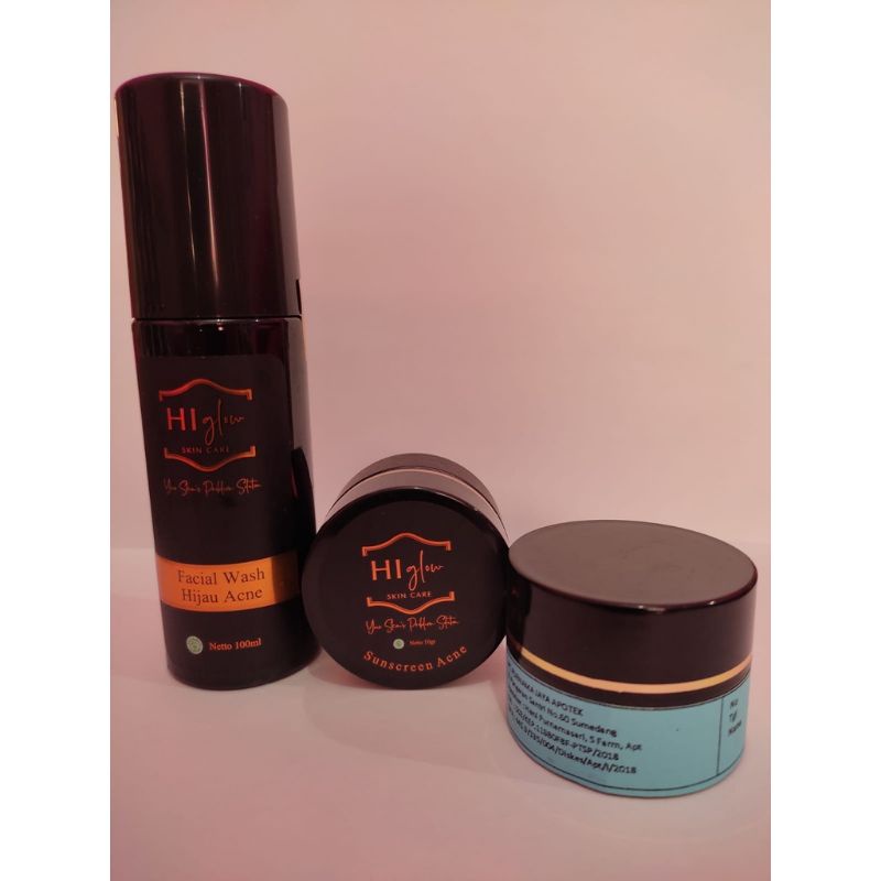 PAKET PREMIUM CUSTOM HI GLOW ACNE Ac1+,Ac2+, Ac3+,Ac4+,As+,ACG+(Acneglow)