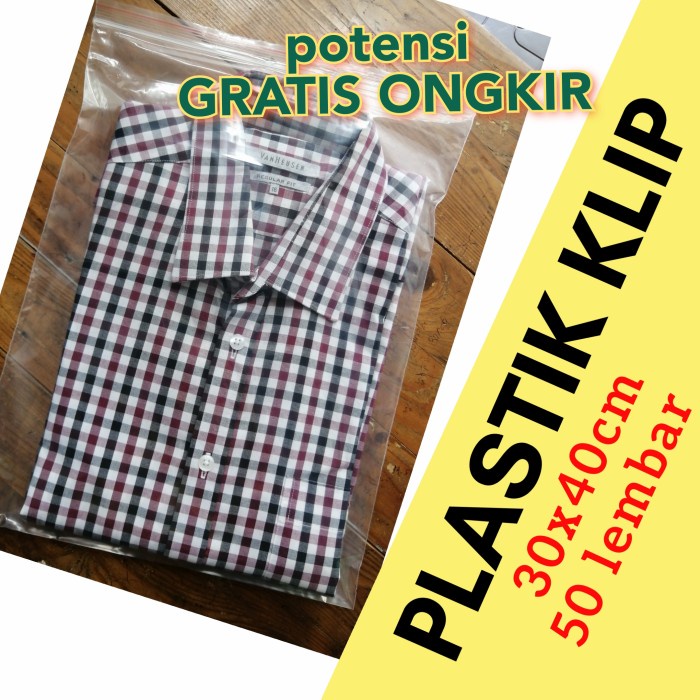 Terlaris Plastik Klip Baju Plastik Klip 30X40 Plastik Baju Plastik Sepatu