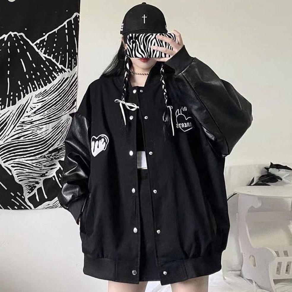SIAP KIRIM LARKERTS BASEBALL JAKET VARSITY OVERSIZE - JAKET VARSITY WANITA OVERSIZE - JAKET BASEBALL