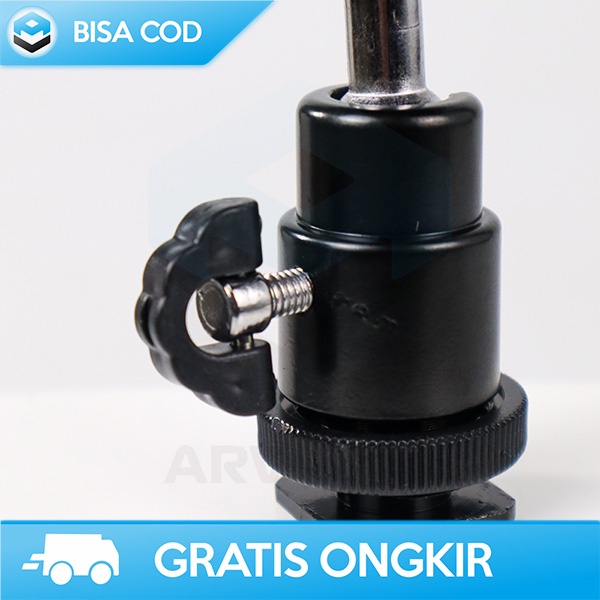 BALL HEAD KAMERA 1/4 ADAPTOR TRIPOD RINGLIGHT TAFFSTUDIO CLIP HOLDER