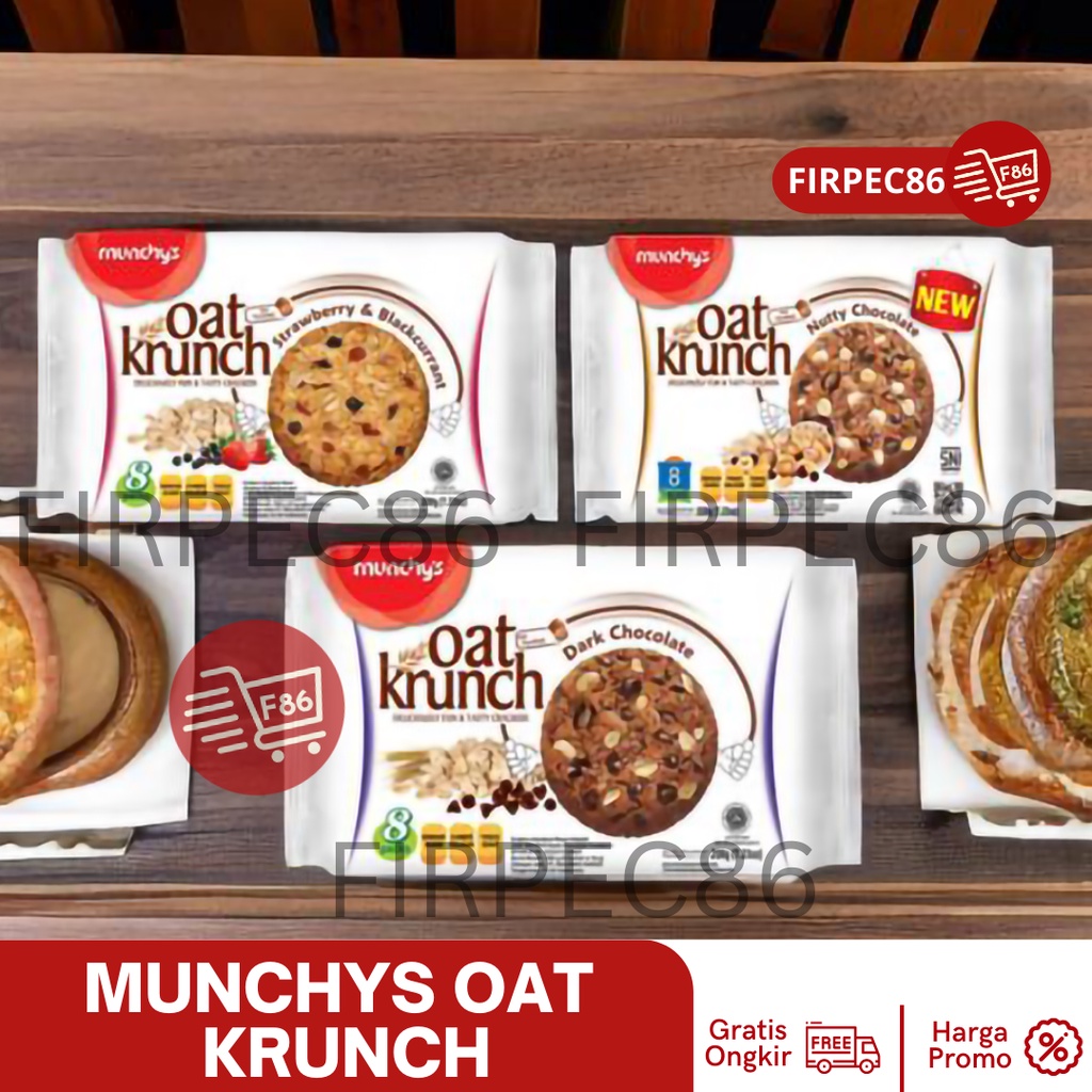 Oat Krunch 208gr dan 390gr Biskuit Munchys