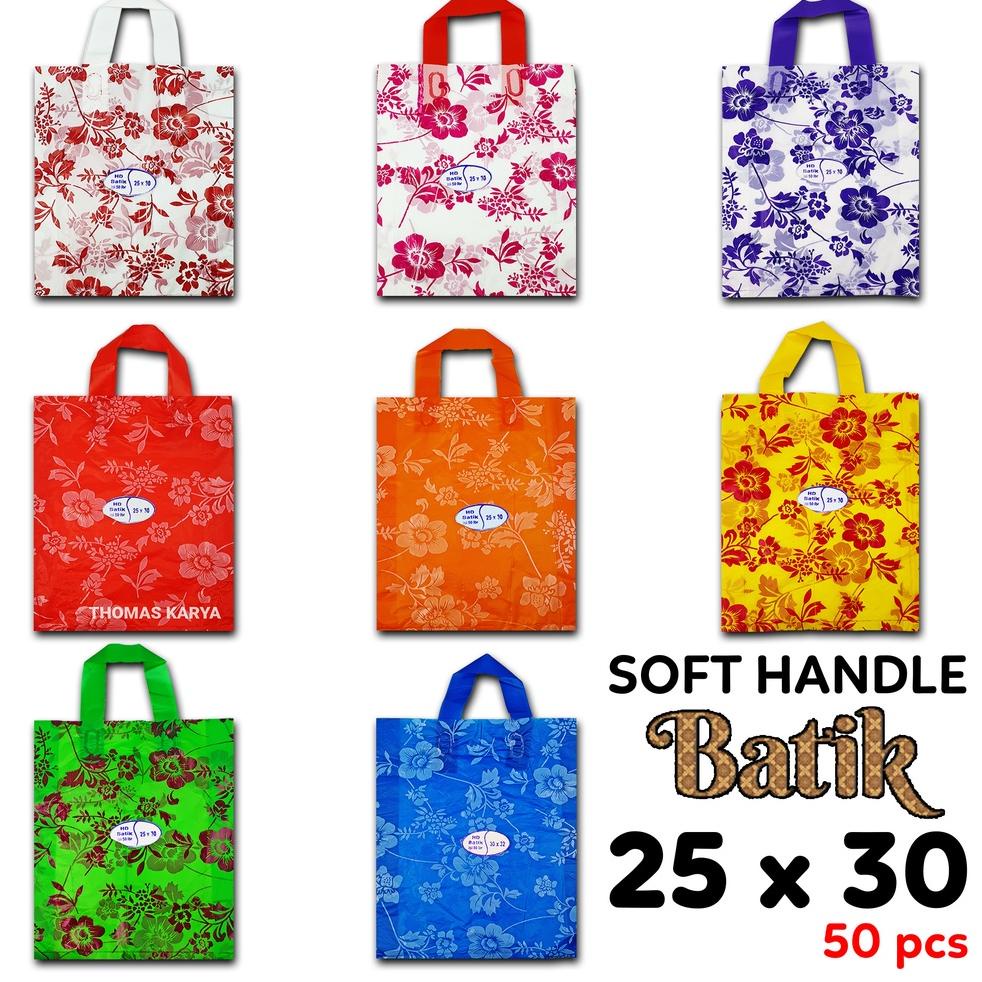 

New Arrival H95 Kantong Plastik Olshop 25x30 Motif BUNGA Isi 50 Shopping Bag Hajatan Soft Handle ⇄