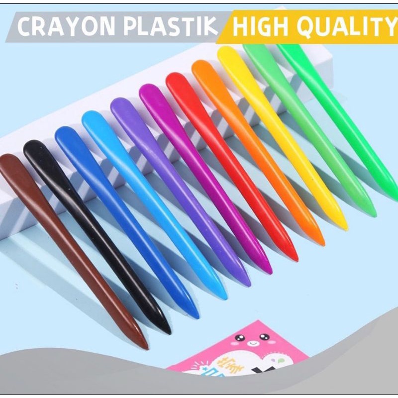 

Crayon Plastik Anti Air Isi 24 I Crayon Lab Non Toxic I Crayon Anti Kotor dan Patah