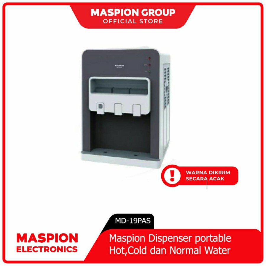 Maspion MD-19 PAS . Dispenser Air Portable Panas Normal Dingin . Baru