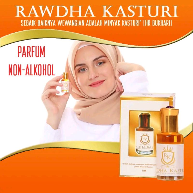 Minyak kasturi kijang original 12ml - parfum non alkohol