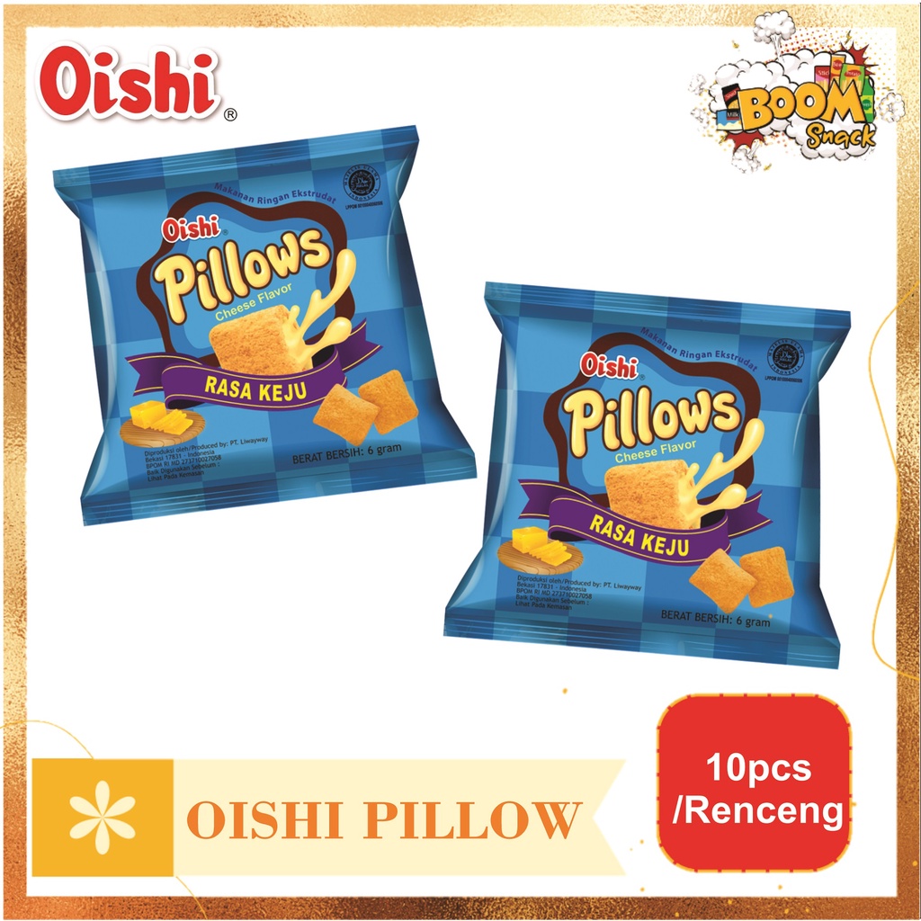 RCG - Oishi Pillow Kemasan 6gram isi 10pcs