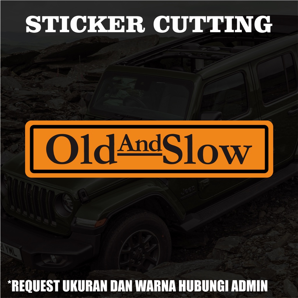 Sticker Cutting Old And Slow / Stiker Cutting