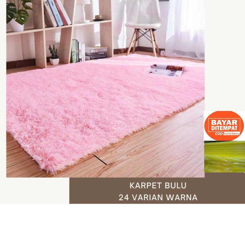 ♗ KARPET BULU 200X150X2CM /KARPET BULU RASFUR/HOME DECOR/KARPET LANTAI ☎
