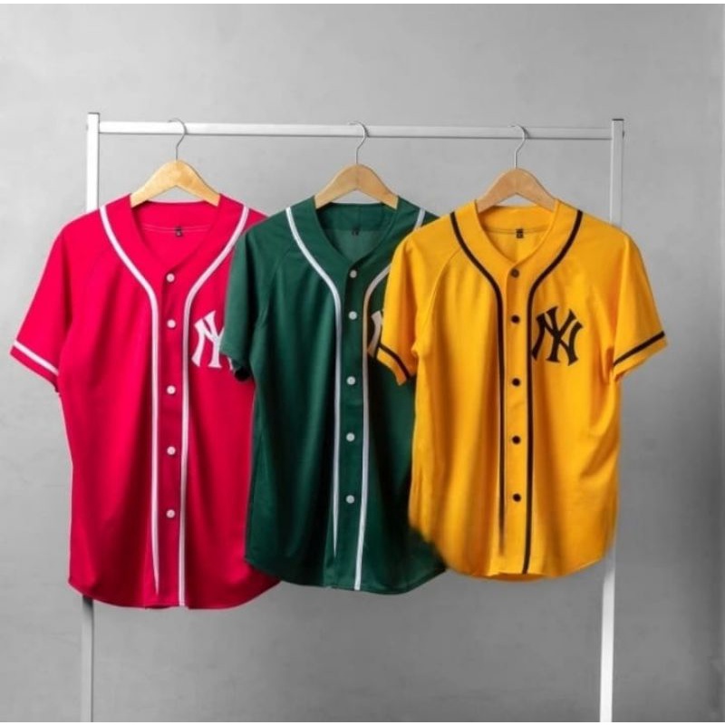 jersey baseball wanita pria pakaian senam atasan olahraga pria wanita