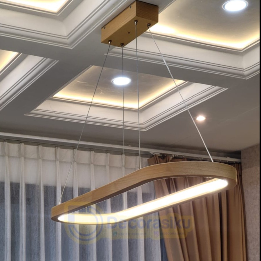 DC - lampu hias gantung Oval/Elips dekorasi Plafon - Lampu Led