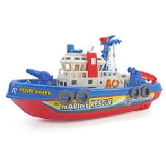 Mainan Perahu Anak Murah - WATER JET FIRE BOAT 0619A