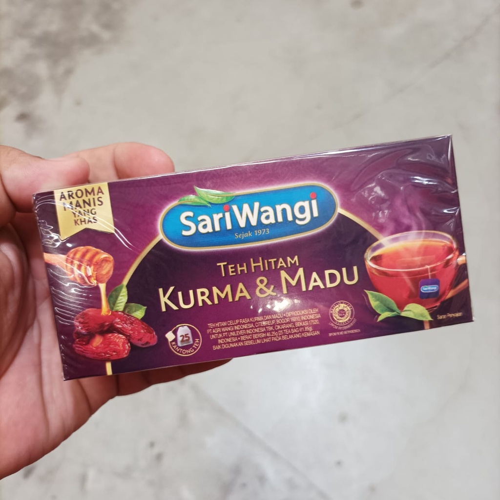 Sariwangi Teh  Hitam Kurma &amp; Madu Isi 25 Kantong Teh