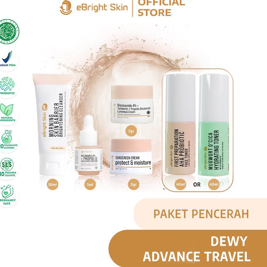 ✿ eBright Skin Paket Pencerah - Dewy Advance Travel ➢