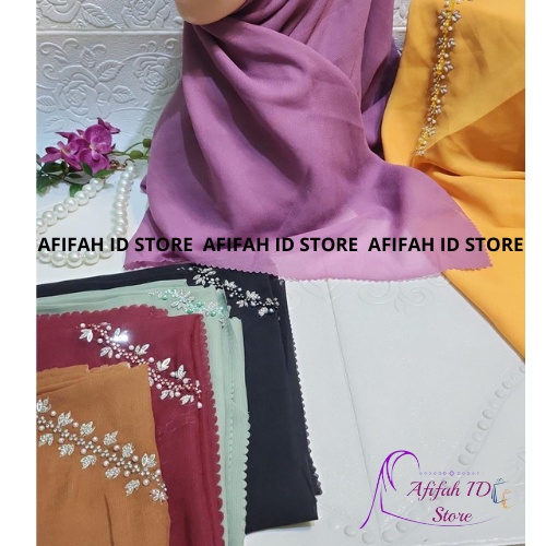 AFIFAH ID STORE-SEGIEMPAT PAYET BUTIK Bella square payet mutiara butik SEGI EMPAT Bellasquare BANDO