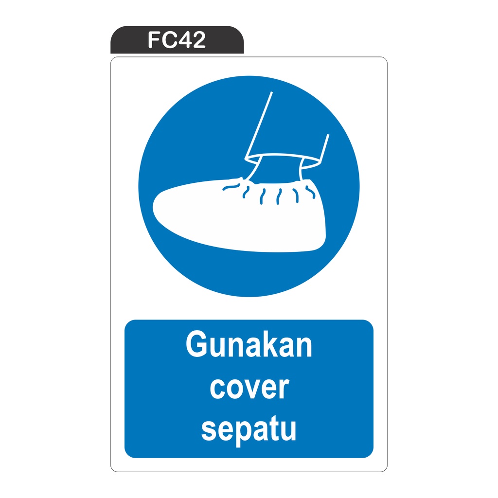 

RAMBU GUNAKAN COVER SEPATU (STICKER ONLY)