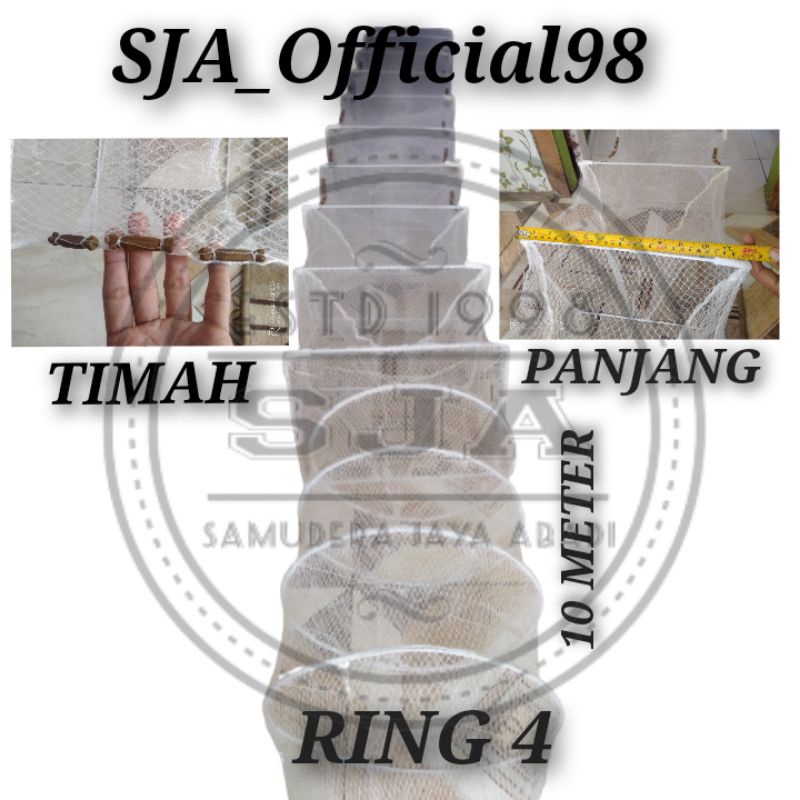 Bubu naga putih 10 Meter RING 4