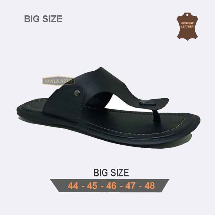 BERNARD GIOVANY | Sandal Pria Flip Flop Leather Big Size Footwear | Sendal Casual Cowok Ukuran Jumbo Gede 44-45-46-47-48