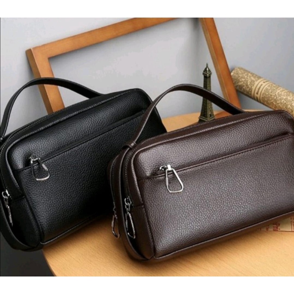 #TAS STORE# GRC leather Clutch handbag tas tangan kulit pria tas genggam cassual TERKEREN &amp; BERKUALITAS!!