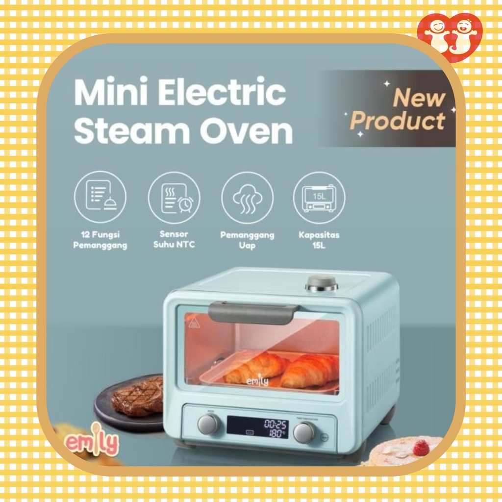 Emily ETO-15201 Mini Electric Steam Oven 15L | Oven Listrik