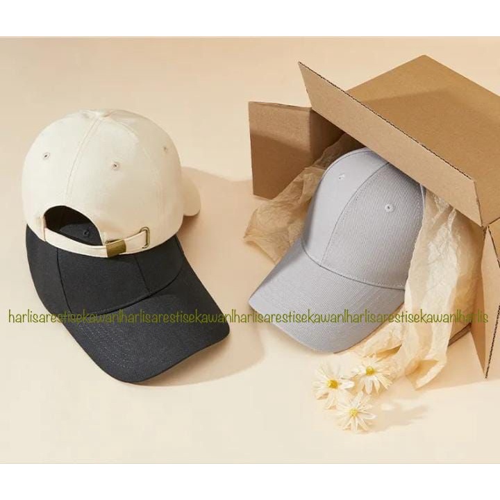 Baseball Cap / Topi Pria Cap Polos Raffel (7 warna pilihan) High Quality