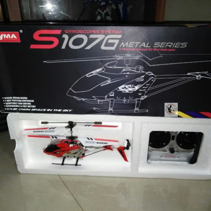 Terlaris Rc Helicopter Mainan Anak Radio Control Helikopter S107G Metal Series