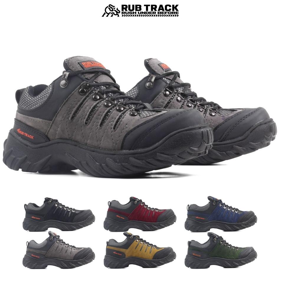 HARGA SPESIAL SEPATU SAFETY BOOTS PRIA TRACKING HIKING GUNUNG RUBICON PREMIUM QUALITY UJUNG BESI RUB